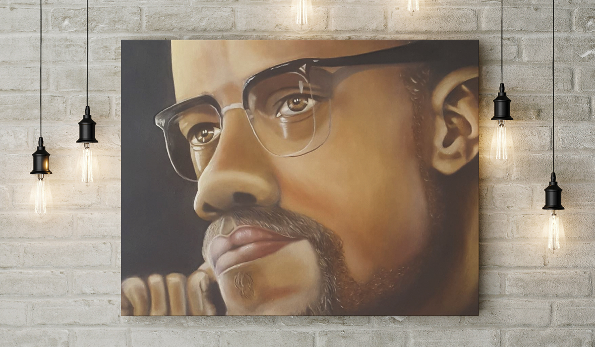 Malcolm X by JA Cooke ART